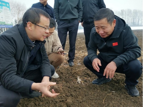 李树国向记者讲述黑土地保护成效