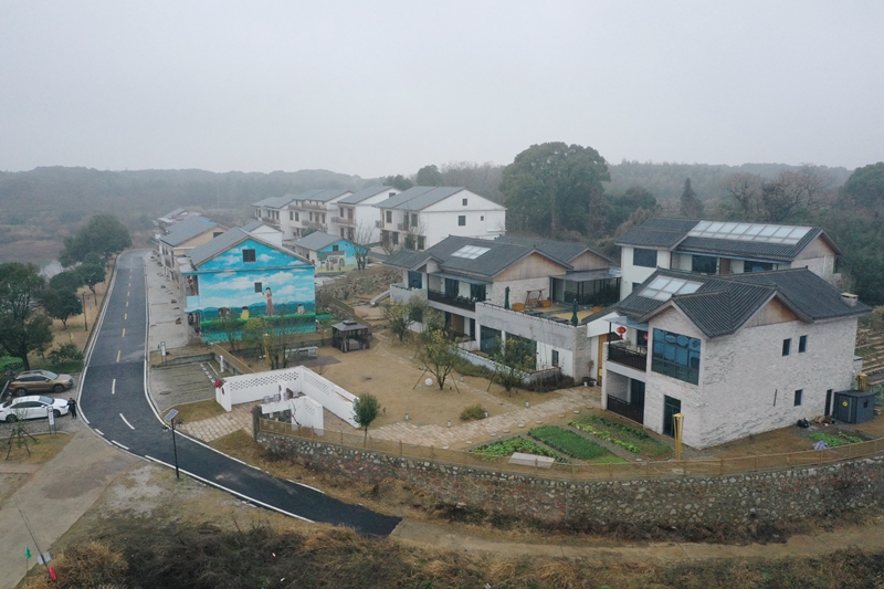 江西省永修县吴城镇候鸟小镇的星空民宿。 人民网记者 时雨摄